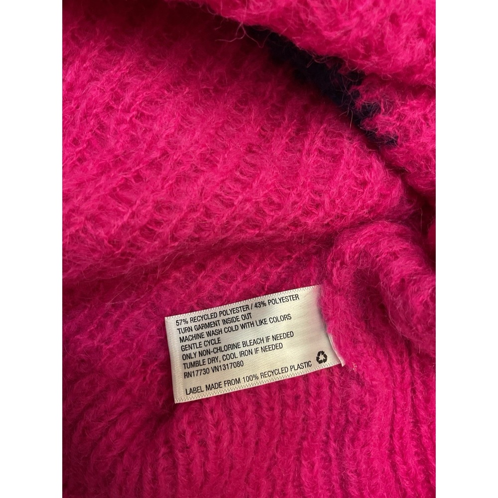 A New Day a hot pink Fair Isle or geometric-patterned sweater Sz XL - Picture 12 of 12